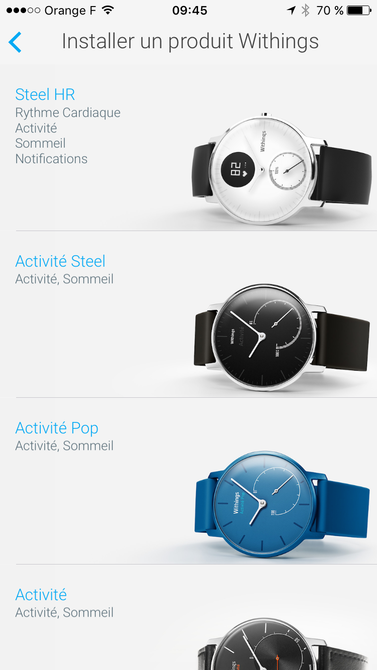 Changement de pile sur une montre Withings Activité Pop